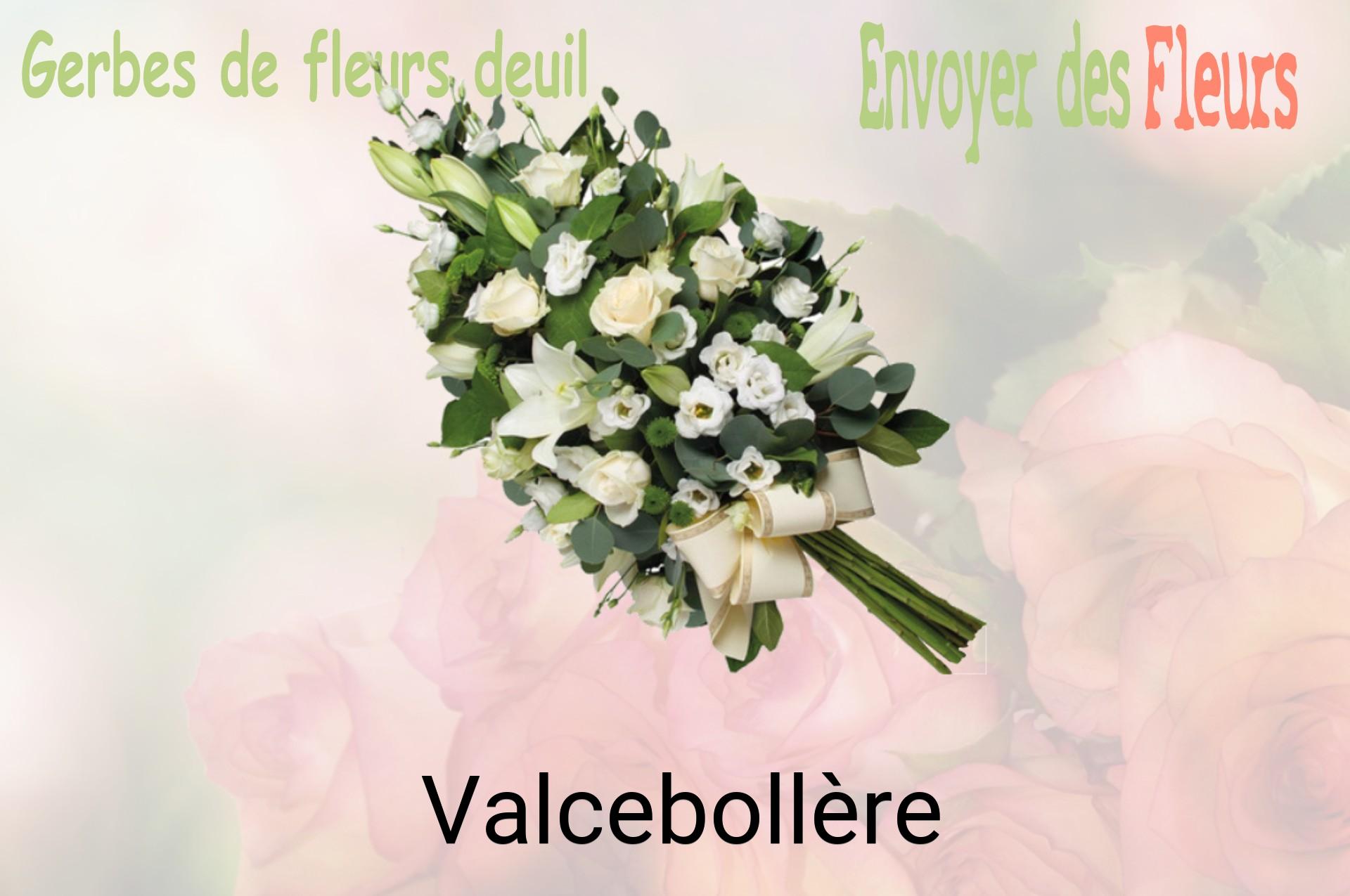 Gerbe de fleurs de deuil livrée à Valcebollère